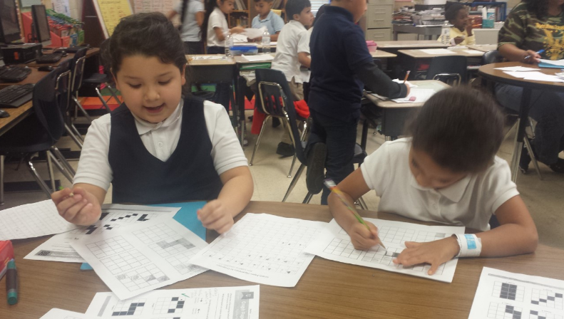 Graph Paper Coding in 2nd Grade.